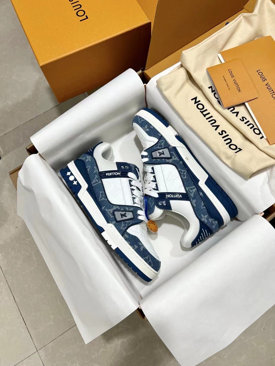 LV Trainer 'Denim Monogram'